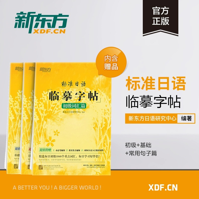 新东方标准日语临摹字帖手写体