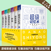 逻辑思维训练儿童小学左右脑左脑右脑开发书套装 思维导图全脑开发益智游戏大脑思维书籍 数学智力开发 大脑使用书6册记忆力训练书