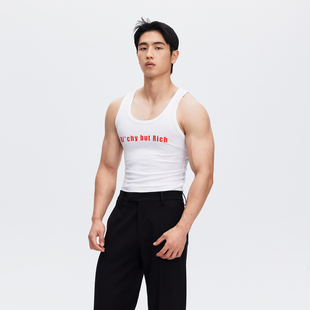 Rich紧身背心 but MUZEDUSTUDIO标语BI chy