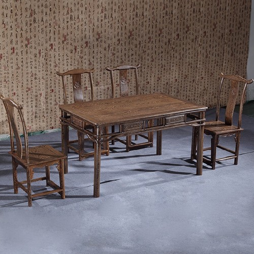 非洲一桌四六组合中式风红木家具