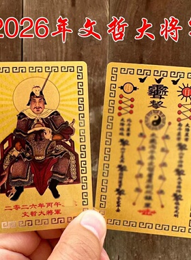 2026年马年丙午年太岁金卡