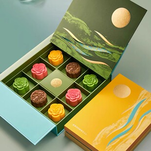 星巴克2025中秋月饼提领券流金圆满礼盒实物大连试吃江浙沪北京