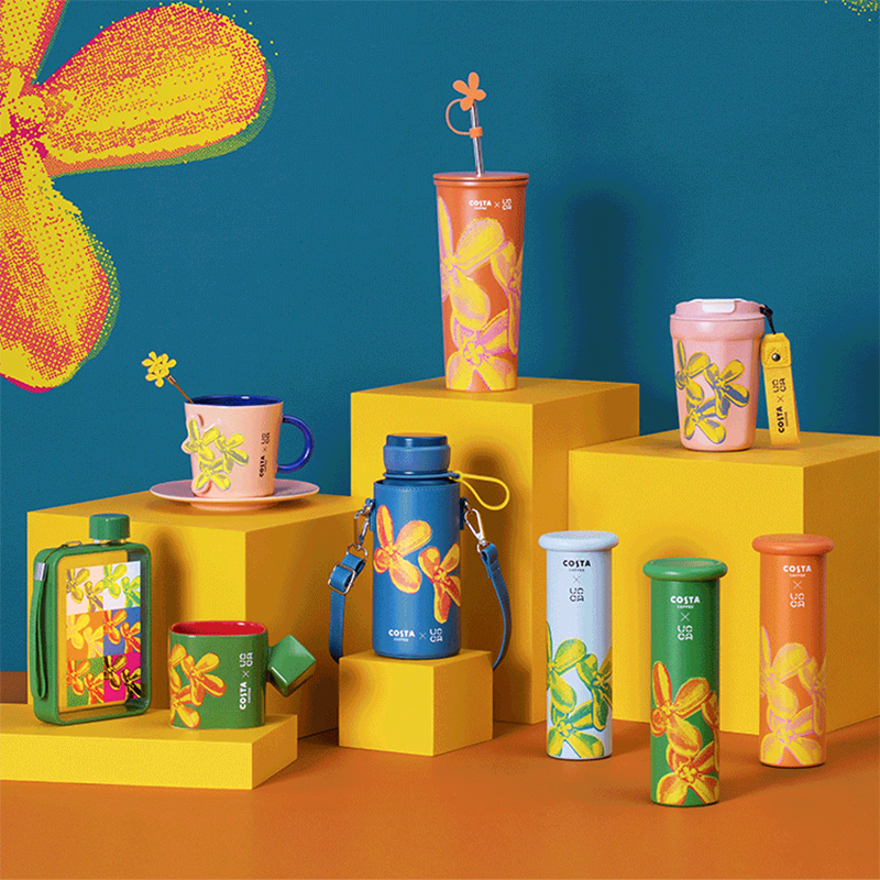 李斯丹妮同款costa马克杯陶瓷杯运动随行杯当代新桂保温杯吸管杯