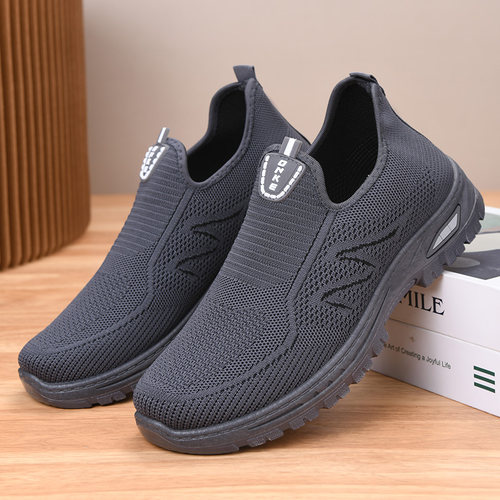 春秋老北京布鞋男新款软底休闲爸爸鞋防滑轻便运动鞋一脚蹬懒人鞋