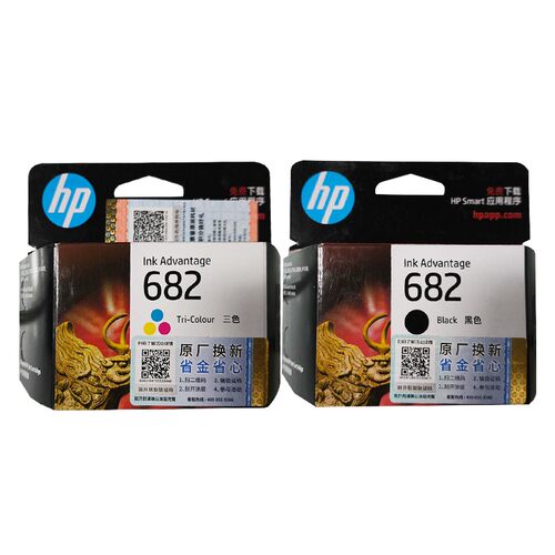 原装正品惠普682黑彩墨盒
