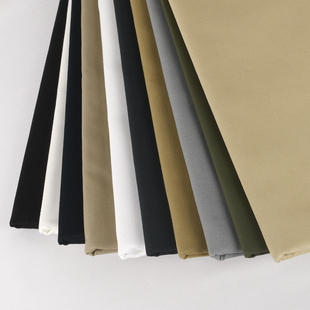 新款中厚纯棉斜纹布服饰面料风衣休闲裤中裤工装裤裙夏秋全棉布料