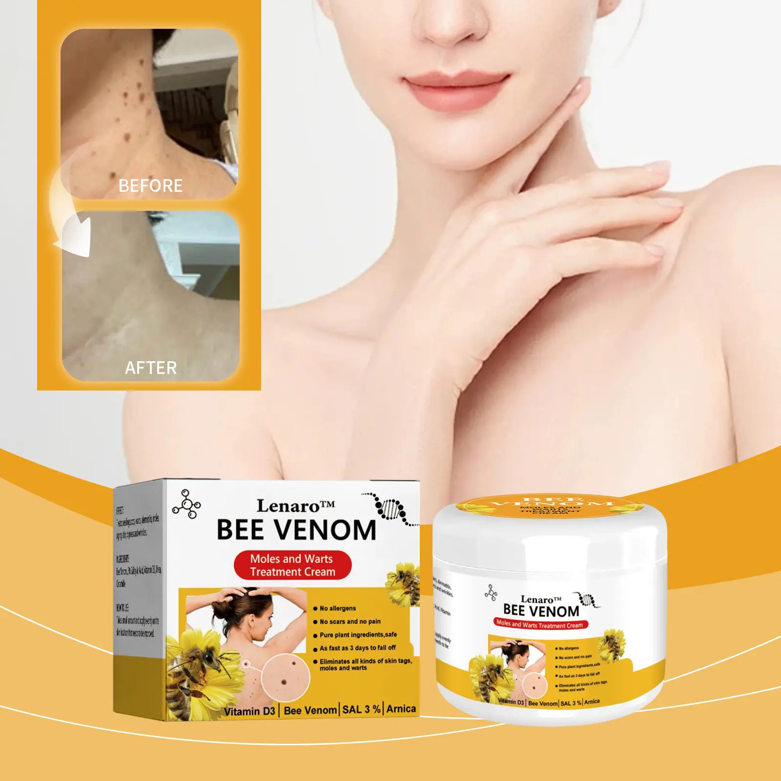 Bee Venom Kewl Treatment Cream Gentle Cleansing Care Body Sk