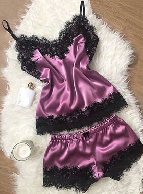 Pajamas sexy satin pajamas sexy underwear home wear 性感睡衣