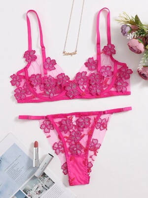 Frenchbra透视蕾丝文胸