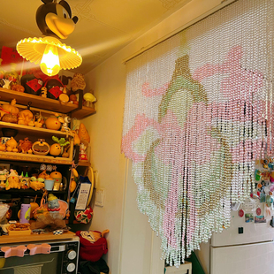 2025新款遮光装饰葫芦串珠仙美串珠门帘珠帘