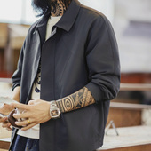 马登工装 外套男春季 美式 机能风三防夹克立领运动训练防水灰色薄款