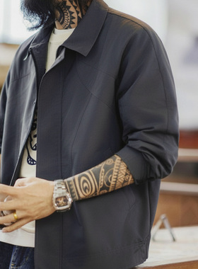 马登工装美式机能风三防夹克立领运动训练防水灰色薄款外套男春季