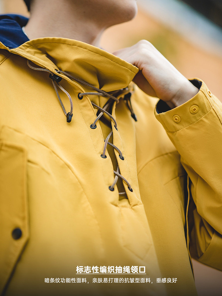 MADDEN WORKWEAR 아메리칸 레트로 후드 데크 옷 나쁜 날씨 야외 DRAWSTRING 풀오버 스웨트 남성 가을