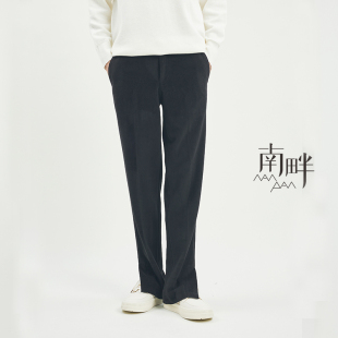 休闲长裤 2025SPR 初春款 简约灯芯绒脚口开叉高街vibe风松紧款 时尚