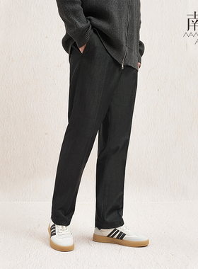 2025SPR春 新牛仔主义 极地灰色高弹斜纹cleanfit风日常休闲便裤