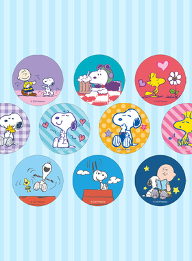 日本麻吉卡露史努比徽章吧唧变色图案光栅透卡牌3d二次元谷子潮玩