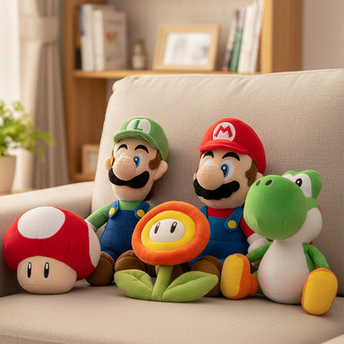 三英超级马里奥兄弟毛绒公仔玩偶