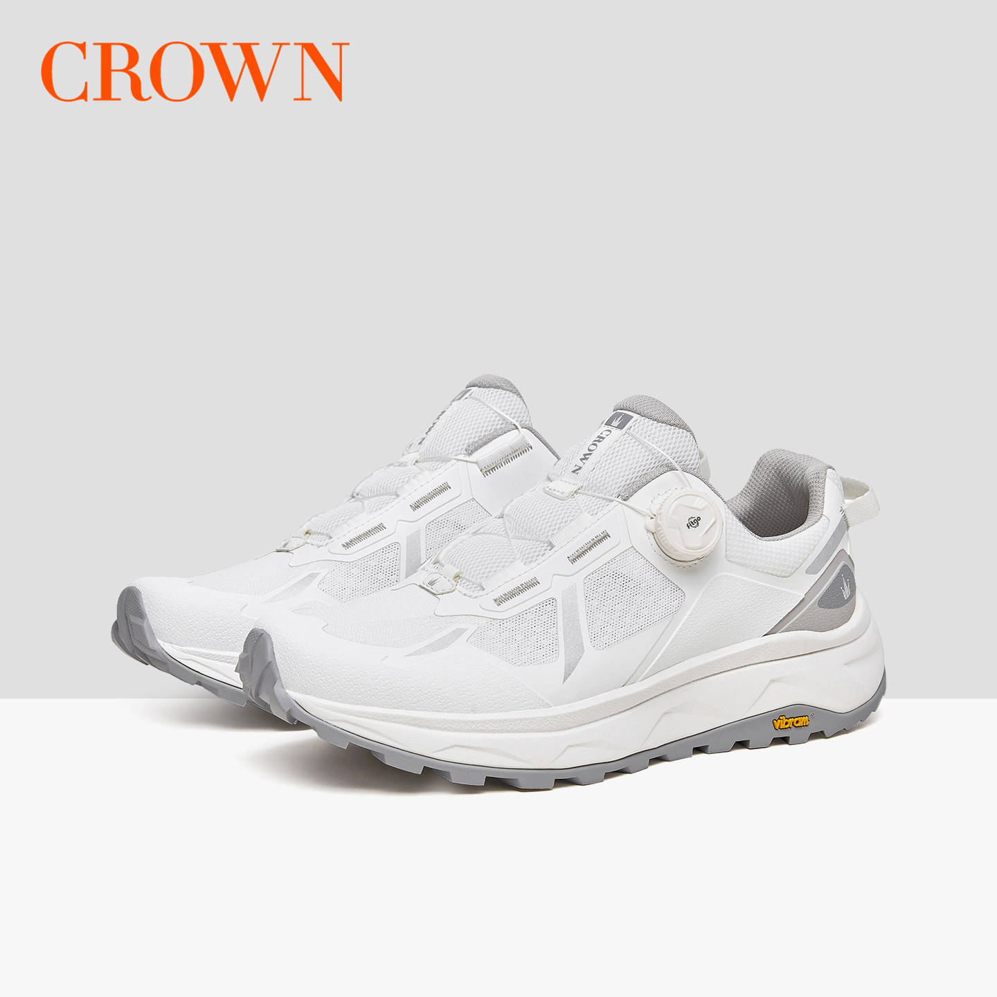 CROWN/皇冠休闲鞋新款防滑厚底橡胶大底户外徒步运动登山跑步