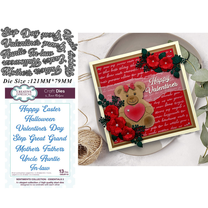 5984英文单词切割模板DIY模具 cutting die贺卡Scrapbook手账制作