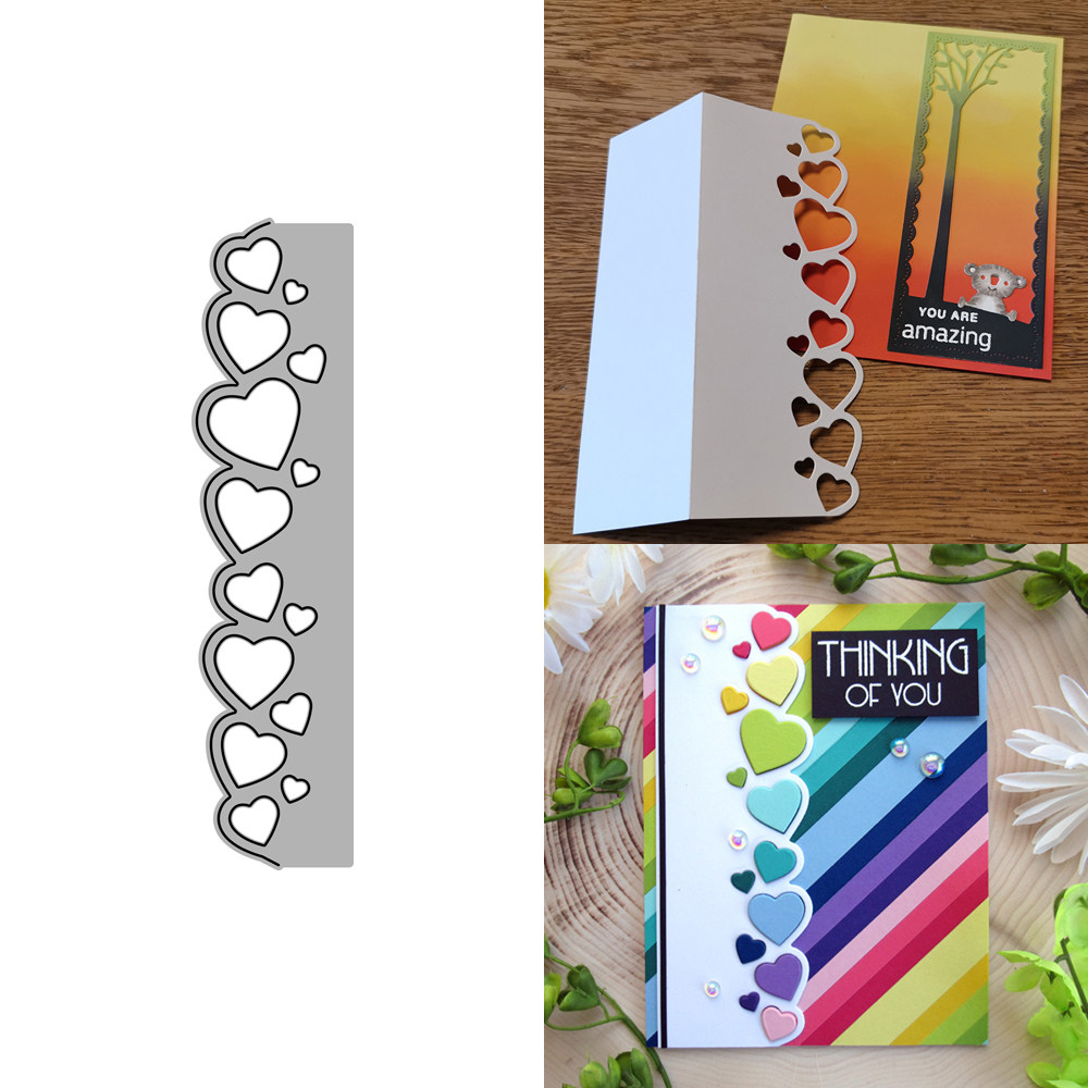 7269爱心花边 切割模板DIY模具cutting die贺卡Scrapbook手账制作
