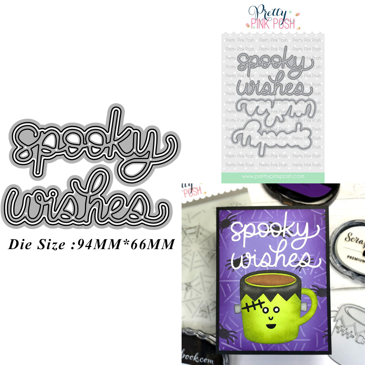 6871万圣节英文 切割模板DIY模具cutting die贺卡Scrapbook手账