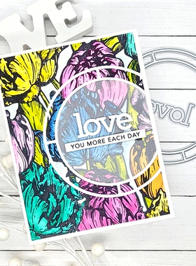 3311C圆框 切割模板DIY模具 cutting die贺卡Scrapbook手账制作