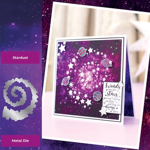 6220螺旋星轨切割模板DIY模具 die贺卡Scrapbook手账制作 cutting