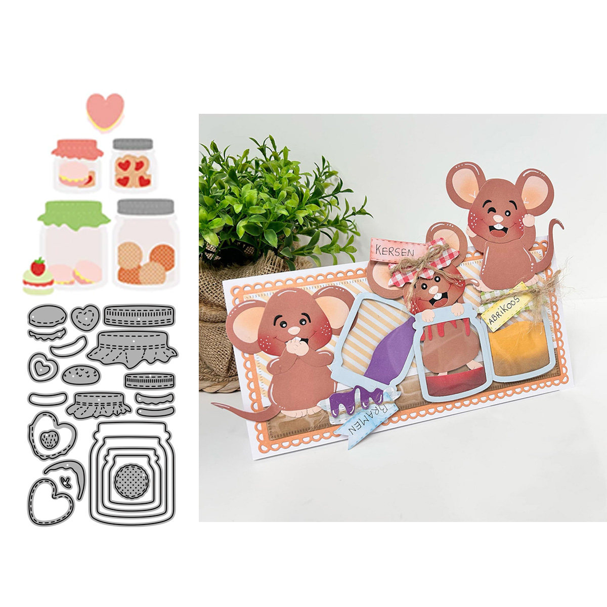 7432糖果罐子切割模具DIY cutting die碳钢模板Scrapbook手账制作