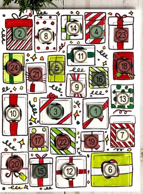 7704礼物盒子 Scrapbook DIY手账 剪贴簿相册卡片TPR透明硅胶印章