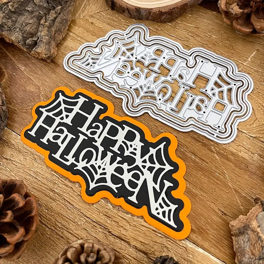 6964万圣节单词 切割模板DIY模具cutting die贺卡相册手账制作
