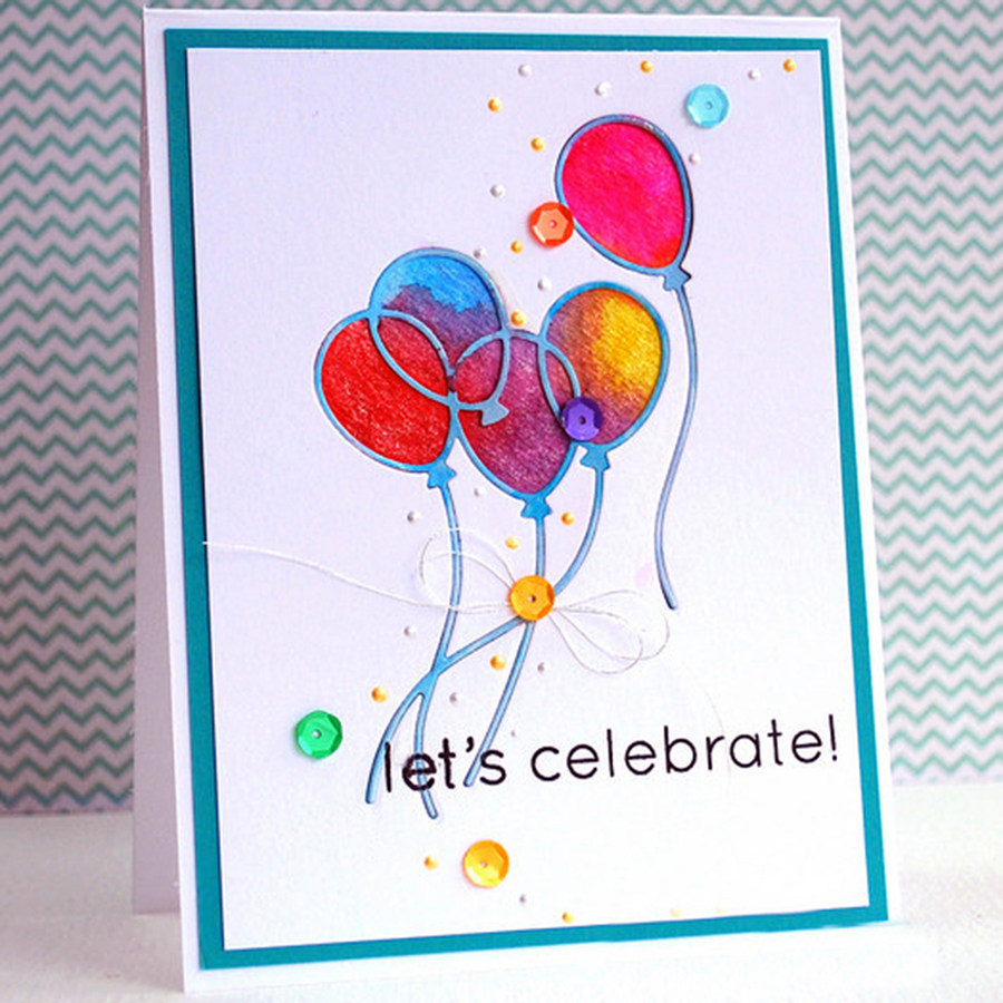 7289气球装饰 切割模板DIY模具cutting die贺卡Scrapbook手账制作