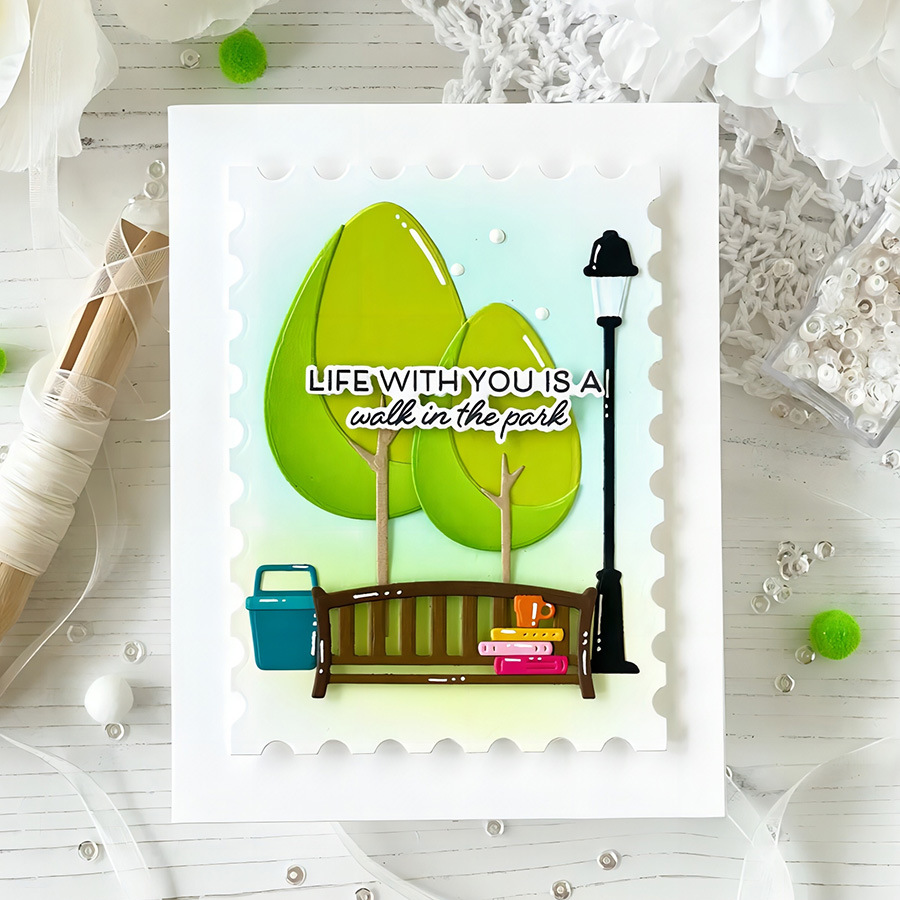 6828 森林树木 切割模板DIY模具cutting die 贺卡相册手账制作