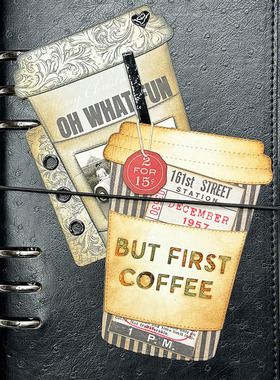 5810C咖啡杯 切割模板DIY模具 cutting die贺卡Scrapbook贺卡制作