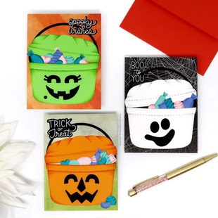 7756万圣节篮子 切割模板DIY模具cutting die手账Scrapbook贺卡