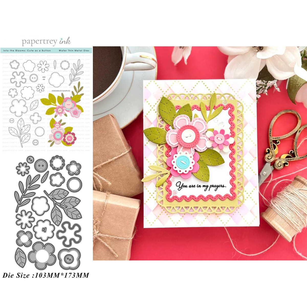 7344花朵 切割模具DIY cutting die碳钢模板Scrapbook手账制作