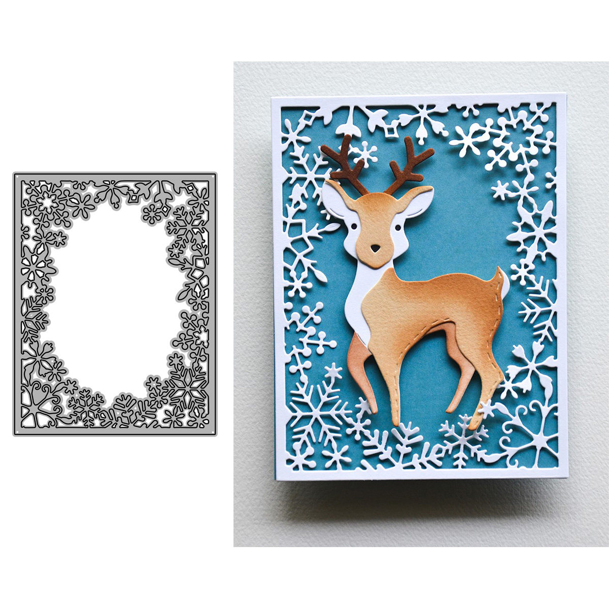 4618雪花框 切割模板DIY模具cutting die贺卡Scrapbook手账制作