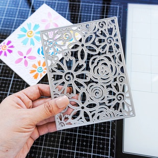 6026矩形背景切割模板DIY模具 die贺卡Scrapbook手账制作 cutting