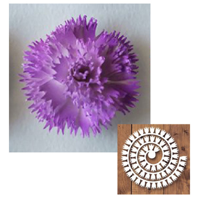 7581卷曲花朵 切割模板DIY模具cutting die手账Scrapbook贺卡制作