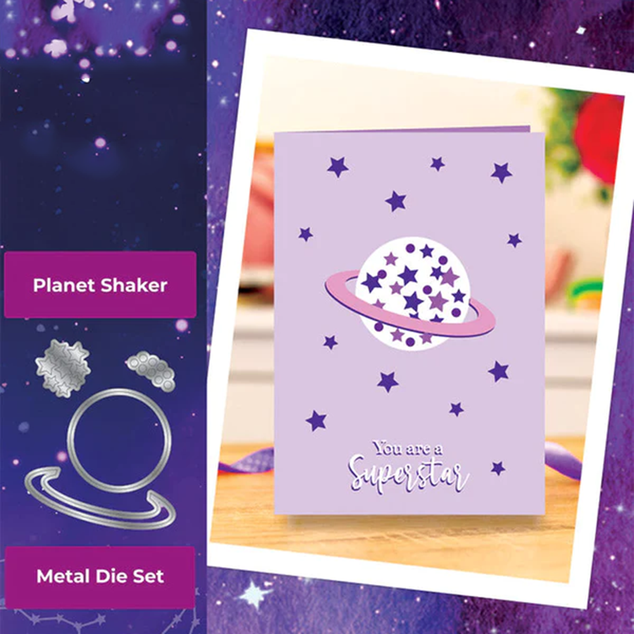 6217太空星球切割模板DIY模具 cutting die贺卡Scrapbook手账制作