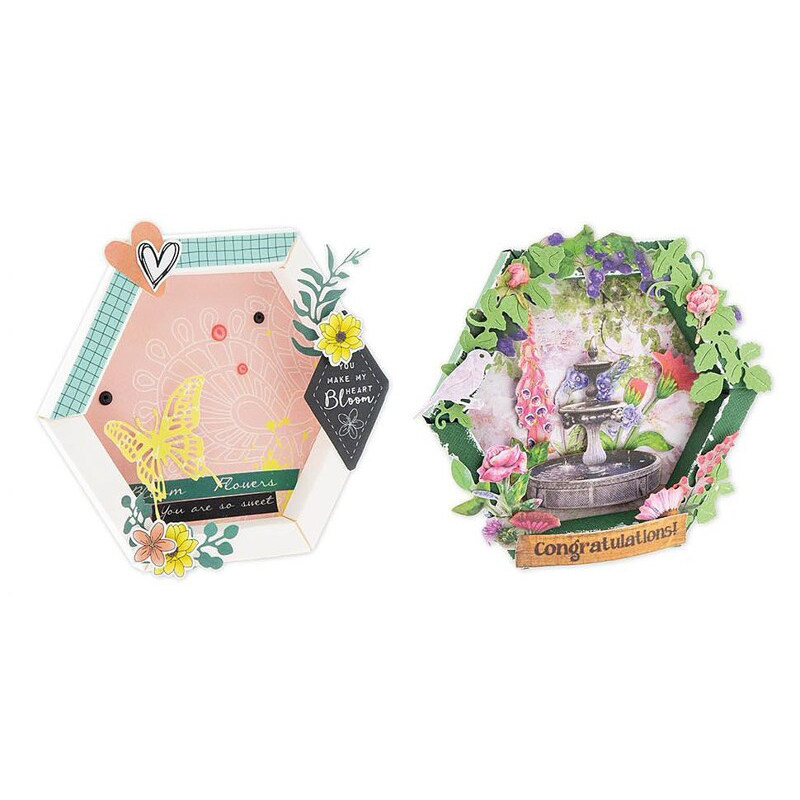 3043六边形相框 切割模具DIY cutting die碳钢模板Scrapbook手账