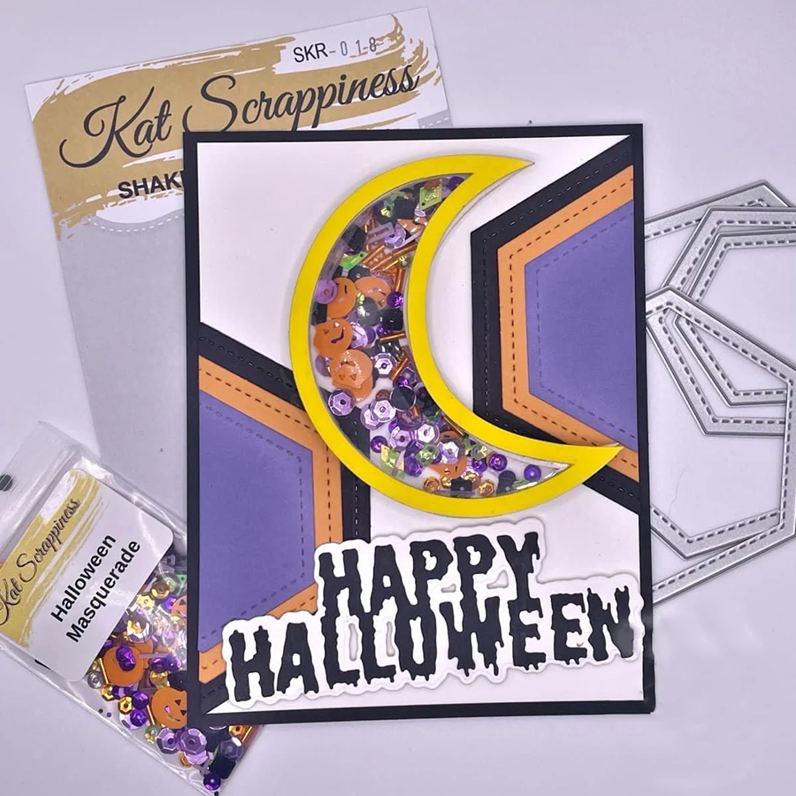 6855万圣节英文 切割模板DIY模具cutting die贺卡Scrapbook手账