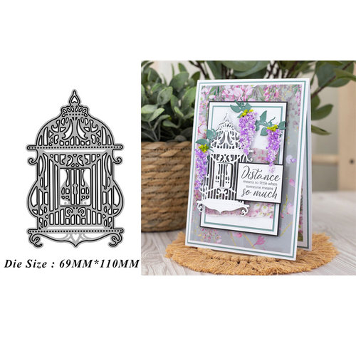 4640蕾丝笼子 切割模板DIY模具cutting die手账Scrapbook相册制作