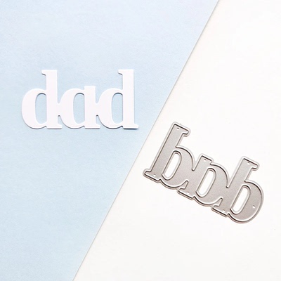 7980英文 切割模板DIY碳钢模具Cutting die Scrapbook手账制作