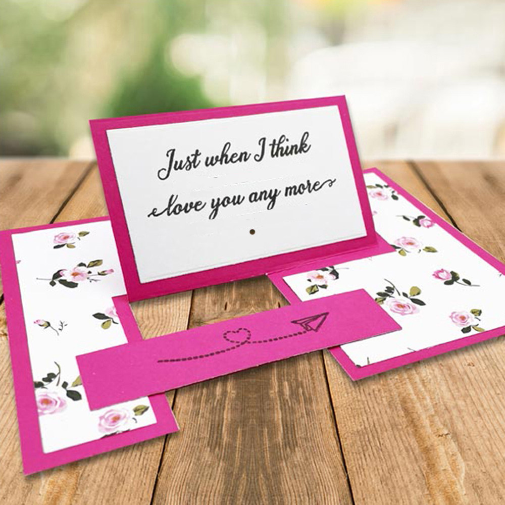 7144矩形弹起卡片切割模板DIY模具cutting die贺卡Scrapbook 制作