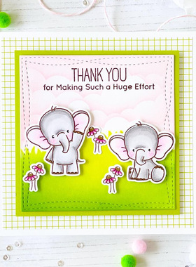 5897双线压痕方形 切割模板DIY模具cutting die手账Scrapbook制作