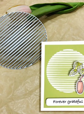 7800波浪圆形 切割模板DIY模具cutting die手账Scrapbook贺卡制作