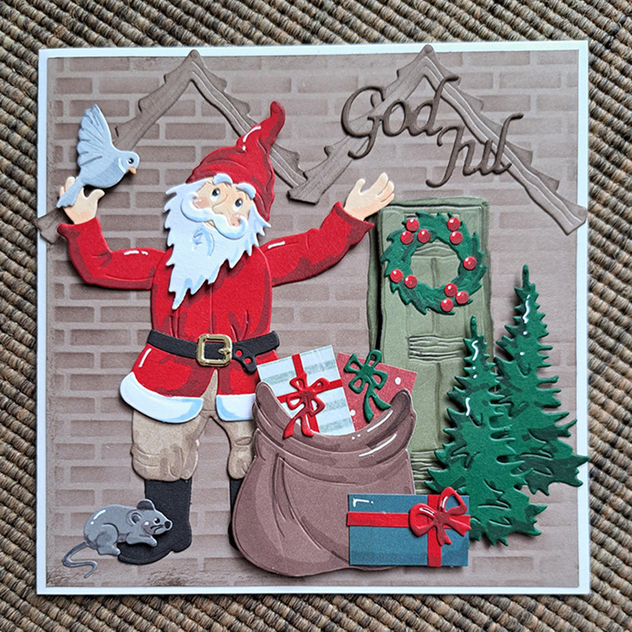 7087圣诞衣服 切割模板DIY模具cutting die贺卡Scrapbook相册制作