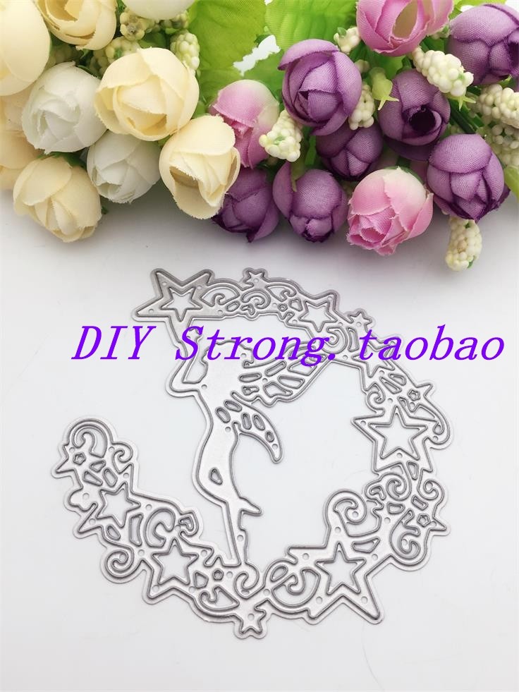 切割模板DIY模具cutting die贺卡相册Scrapbook手账制作 天使Q15