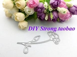 花 Scrapbook 手账贺卡制作工具 切割模具 N97 DIY模具相册卡片