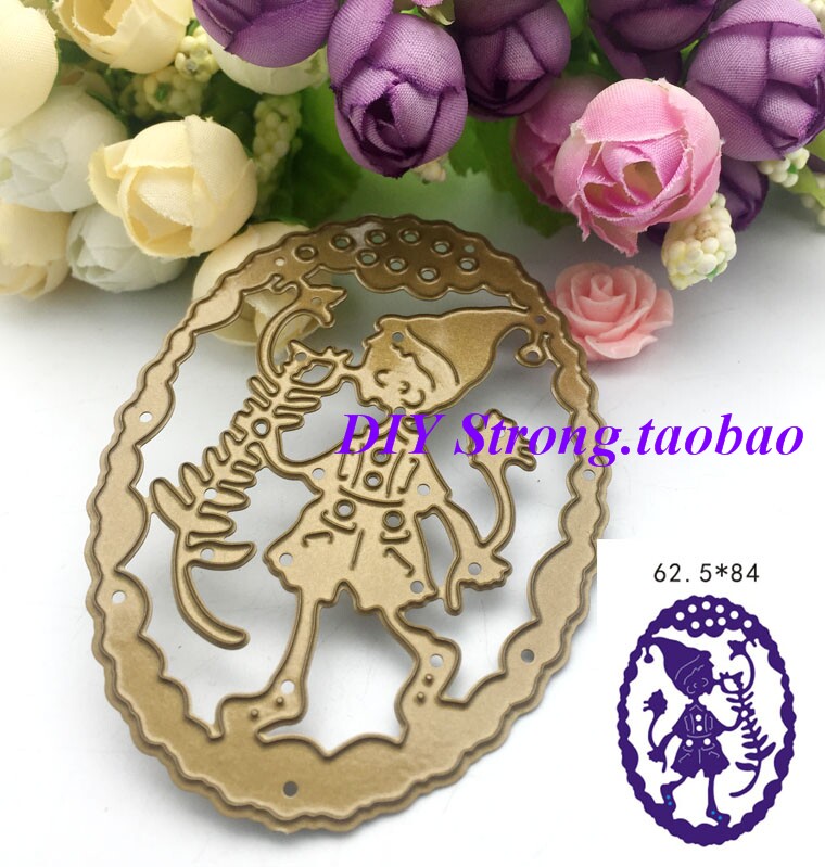 Scrapbook DIY模具相册卡片 切割模具 手账贺卡制作工具 小丑Q28